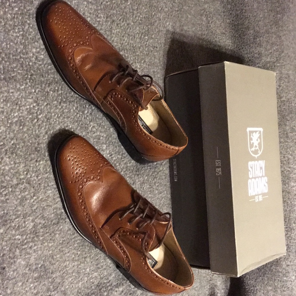 Stacy Adams dress shoes, tan